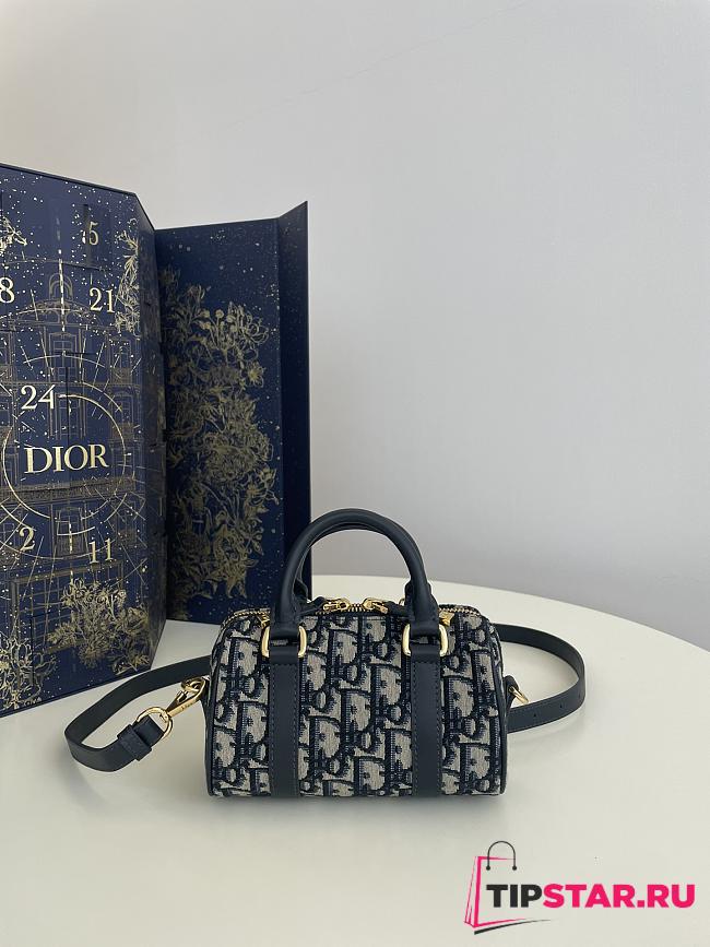 Dior Groove 16 Mini Bag Blue Dior Oblique Jacquard  16 x 11 x 8 cm  - 1