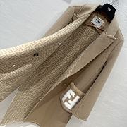 Fendi counter new handmade beige coat - 5