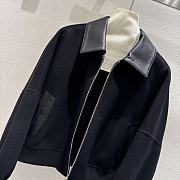 HM Handmade double-faced nylon cashmere black jacket - 6