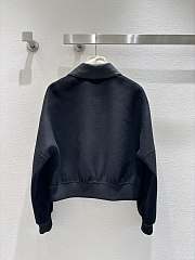 HM Handmade double-faced nylon cashmere black jacket - 2