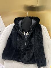 Prada Fur Black Coat - 1