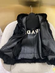 Prada Fur Black Coat - 4