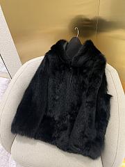 Prada Fur Black Coat - 5