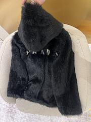 Prada Fur Black Coat - 3