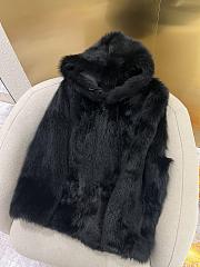 Prada Fur Black Coat - 2