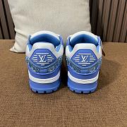 LV Style Small Fat Ding Bread Blue Shoes - 3