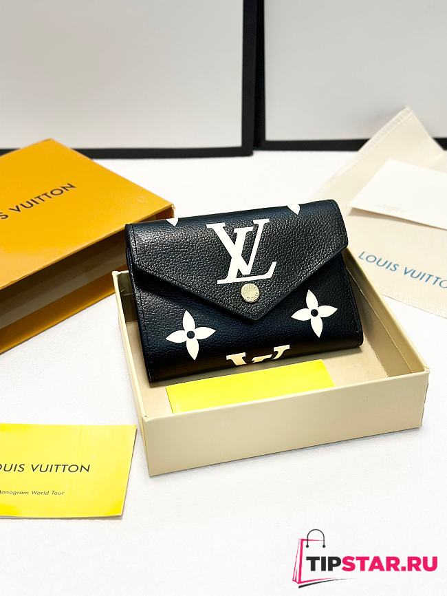 LV Pont 9 short black wallet 12*9*2.5cm - 1