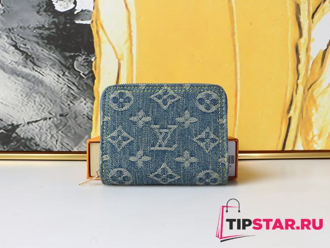 LV Monogram Jacquard Denim 11x8.5cm - 1