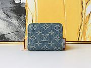 LV Monogram Jacquard Denim 11x8.5cm - 1