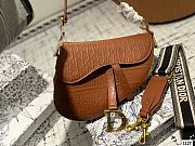 Dior Brown Logo Saddle Bag 25x20x6cm - 1