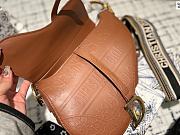 Dior Brown Logo Saddle Bag 25x20x6cm - 6