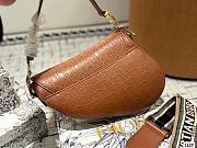 Dior Brown Logo Saddle Bag 25x20x6cm - 2