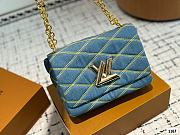 LV Twist Denim Chain Bag 23X16CM - 1