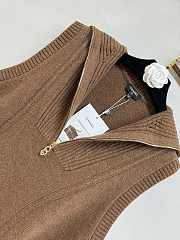 Chanel Knitted Brown Vests  - 6