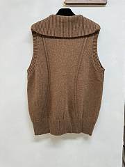 Chanel Knitted Brown Vests  - 5