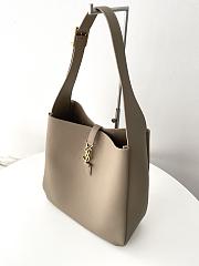  YSL Soft hobo dusty grey large 30x31x13cm - 3