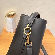 YSL LE 37 Shiny Leather Small Black Handbag 20×13×17cm - 4