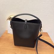 YSL LE 37 Shiny Leather Small Black Handbag 20×13×17cm - 3