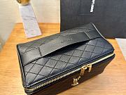 YSL Gaby Quilted Sheepskin Leather Cosmetic Bag 21x13x13 cm - 5