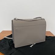 YSL Sunset Classic Sunset Elephant Grey Bag 22×16×9cm - 4