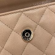 Chanel 23p Kelly Milk Tea Handle Bag 19*10*4.5cm - 5