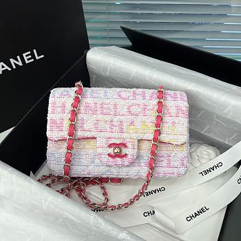 Chanel 24c Woolen Cf Large Mini-real Shot  20x13x7cm