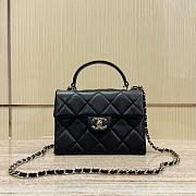 Chanel 24p Handle Kelly Black Bag 21x10x15cm - 1