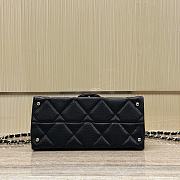 Chanel 24p Handle Kelly Black Bag 21x10x15cm - 6