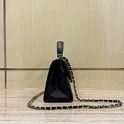 Chanel 24p Handle Kelly Black Bag 21x10x15cm - 4