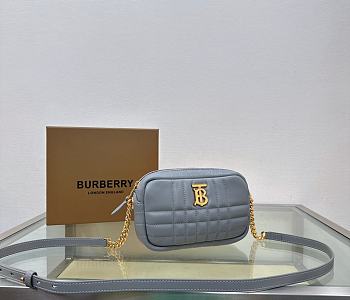 Bubberry Lola - Lona Camera Light Grey Bag 19 x 5.5 x 11cm