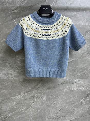 CL Fair Isle blue short-sleeve  