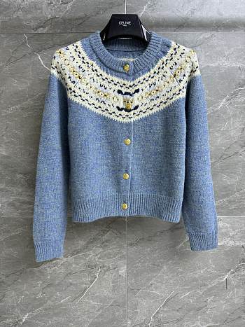 CL Fair Isle Blue Cardigan 