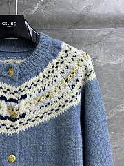 CL Fair Isle Blue Cardigan  - 5