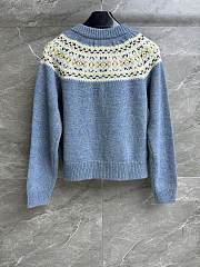 CL Fair Isle Blue Cardigan  - 4