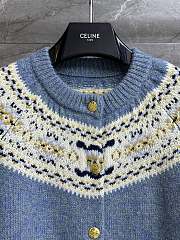 CL Fair Isle Blue Cardigan  - 3