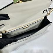 Prada flap shoulder white bag 21.5x14x4cm - 4