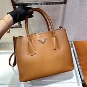  Prada Woven Light Brown Handbag 33x25x14.5cm - 2