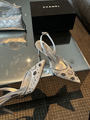 RENE CAOVILLA 24 new gem rhinestone white high heels  - 3