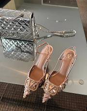 VALENTINO 24 new handmade rhinestone high heels  - 1