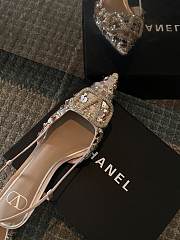 VALENTINO 24 new handmade rhinestone high heels  - 6