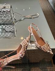 VALENTINO 24 new handmade rhinestone high heels  - 2