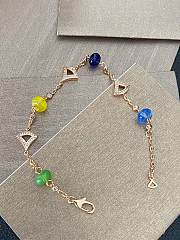 BVLGARI Bulgari hollow colored diamond skirt bracelet - 1