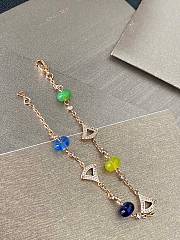 BVLGARI Bulgari hollow colored diamond skirt bracelet - 5