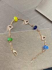 BVLGARI Bulgari hollow colored diamond skirt bracelet - 4