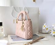 Lady Dior Vintage Pink Cannage 17*15*7cm - 4