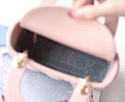 Lady Dior Vintage Pink Cannage 17*15*7cm - 3