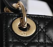 DIOR LADY Super Mini Lambskin Black 12 x 10 x 5 cm - 6