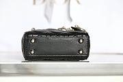 DIOR LADY Super Mini Lambskin Black 12 x 10 x 5 cm - 4