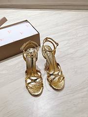 Christian Louboutin gold high-heeled sandals - 6