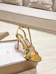 Christian Louboutin gold high-heeled sandals - 2